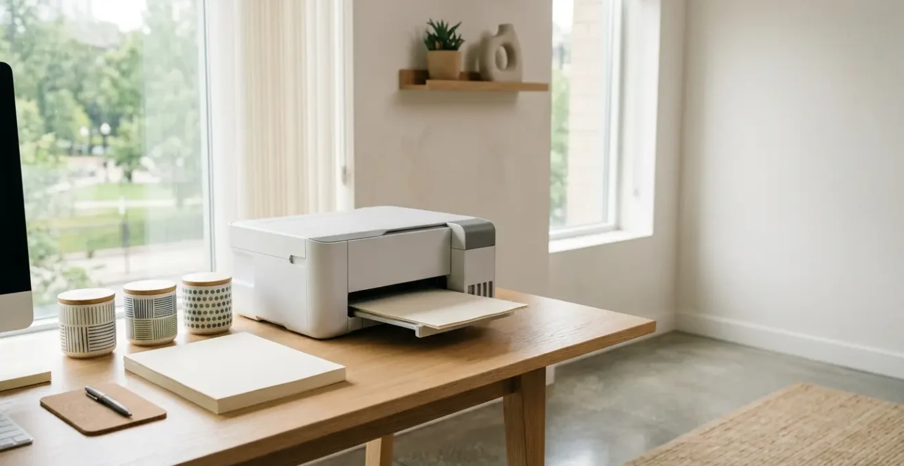 Environnement professionnel de TPE avec solutions d'impression économiques et durables