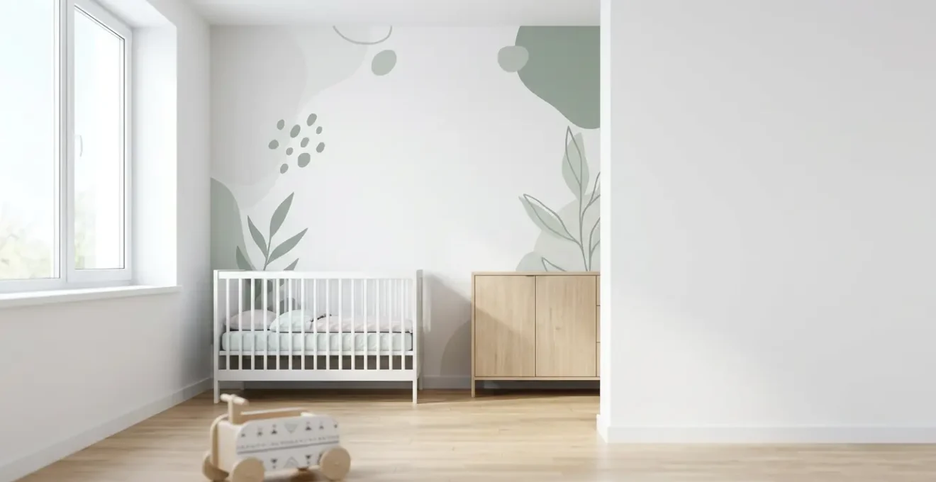 Espace de vie sain et apaisant avec impression murale sécurisée adaptée aux enfants et aux environnements médicaux