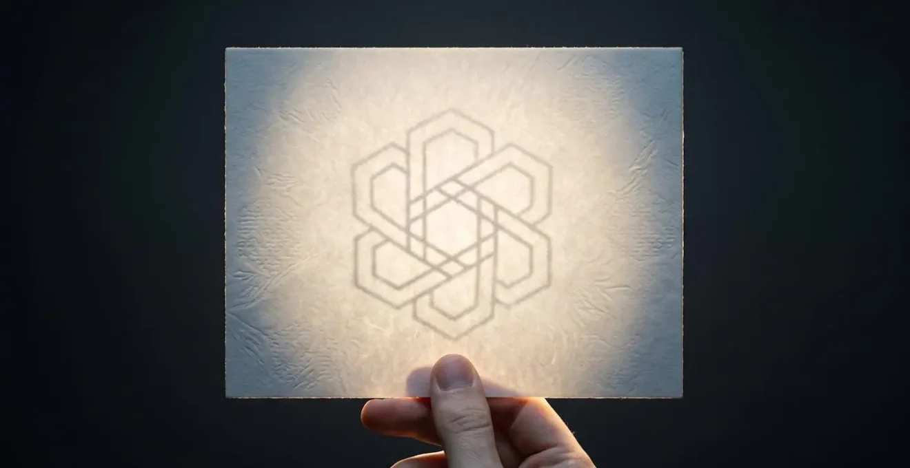 Métaphore visuelle du marquage invisible de documents avec traçabilité individuelle