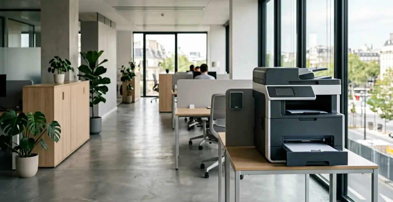 Système de contrôle d'accès pour imprimantes professionnelles en entreprise