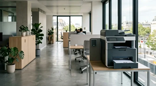 Système de contrôle d'accès pour imprimantes professionnelles en entreprise