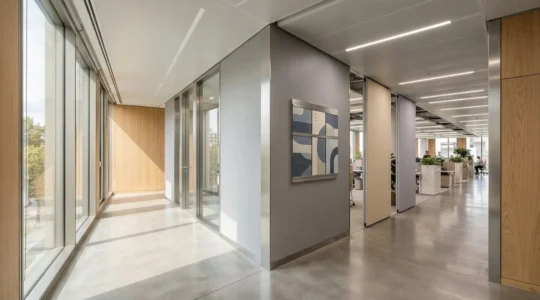 Système de signalétique modulaire professionnelle en aluminium pour bureaux en restructuration