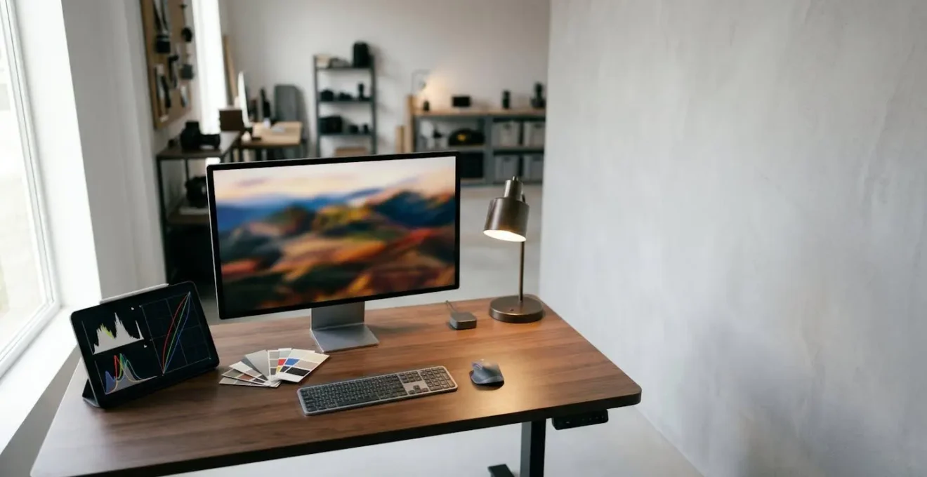 Environnement de travail professionnel pour le traitement de fichiers RAW destinés à l'impression grand format