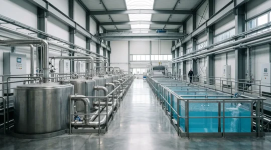 Processus de désencrage moderne du papier recyclé sans chlore toxique dans une usine papetière